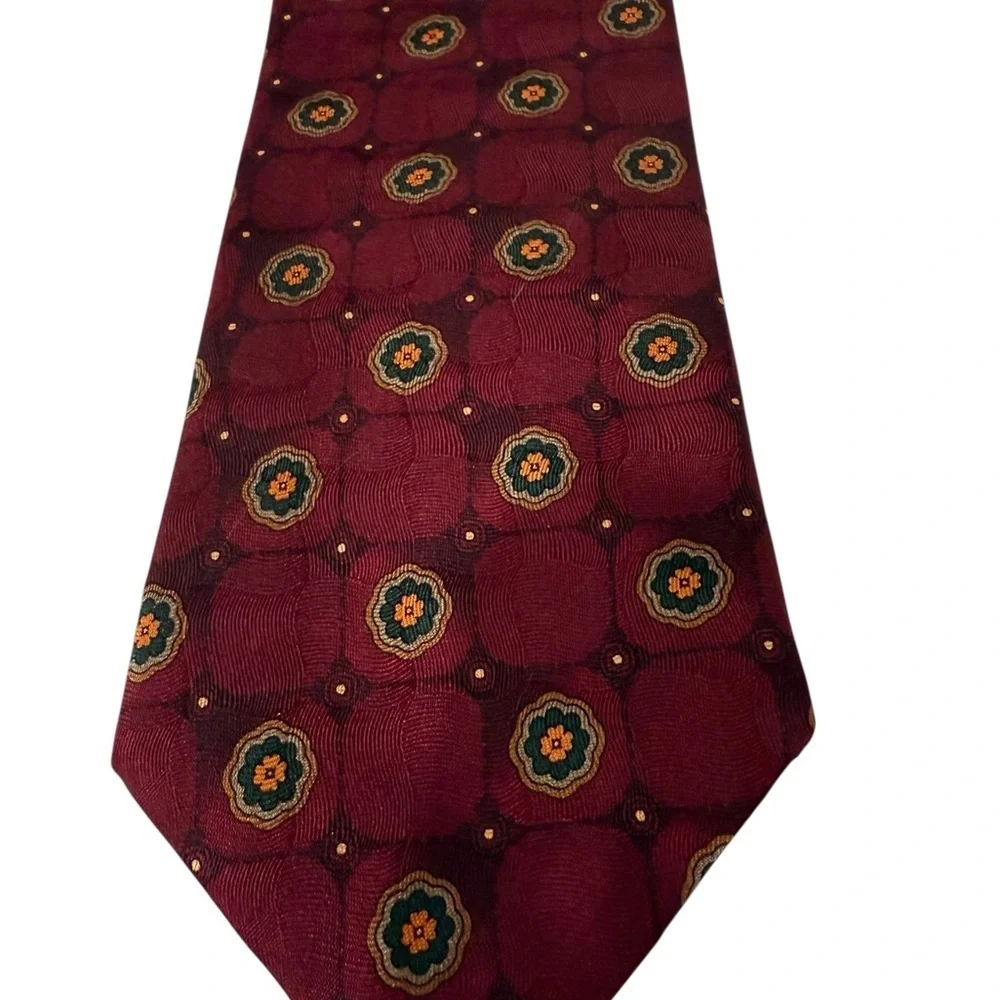 J. Z. Richard’s for Nordstroms Tie 59 X 4 in. Bergundy Orange Born in Boulder